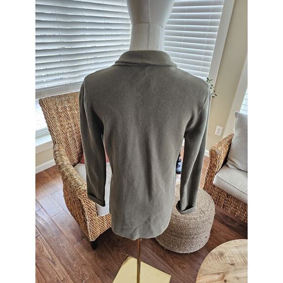 J. Crew Mercantile Sweater Blazer in Olive Green Women's Size S Career Preppy - Picture 4 of 10